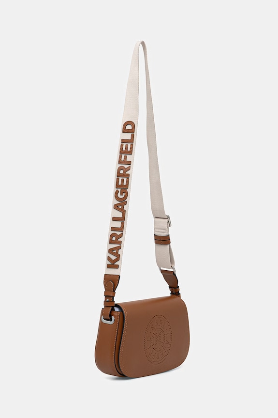 Karl Lagerfeld geantă pentru copii piele K/CIRCLE B2W30015 maro SS26