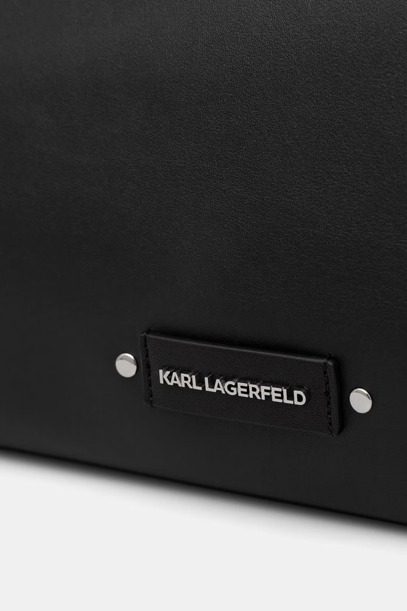 Karl Lagerfeld torebka shopper damska skórzana K/EYELETS czarny B2W30084