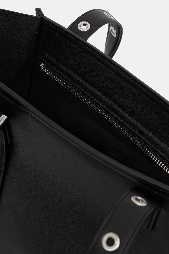Karl Lagerfeld Geantă tote de damă din piele K/EYELETS B2W30085 negru