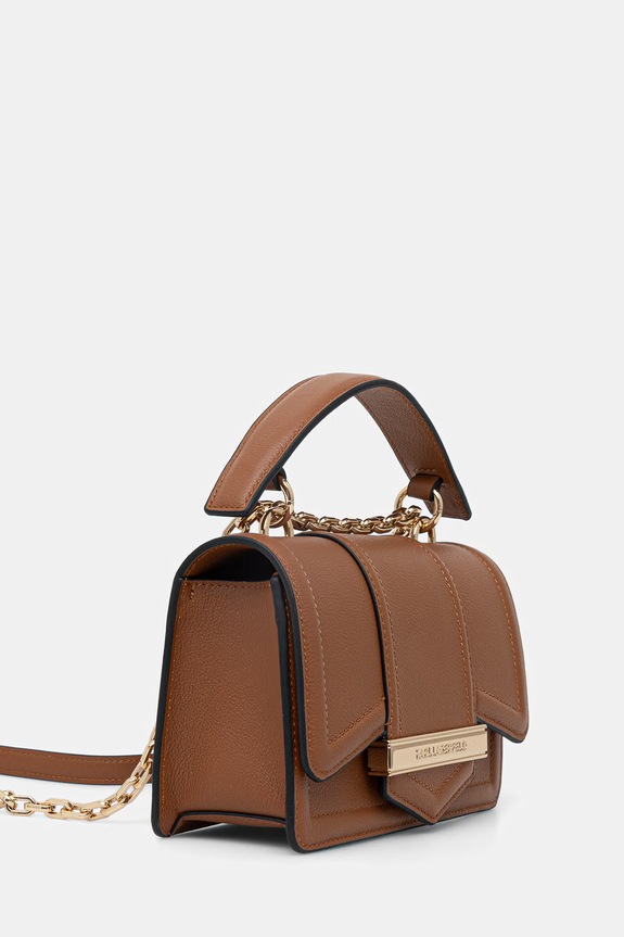 Karl Lagerfeld keresztpántos táska női bőr K/NOVA B2W30231 barna SS26