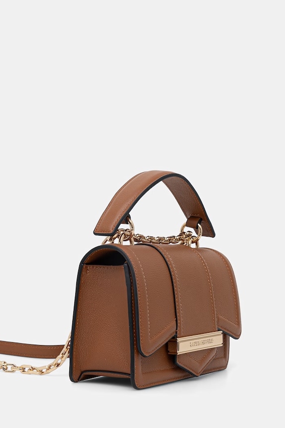 Karl Lagerfeld keresztpántos táska női bőr K/NOVA B2W30231 barna SS26