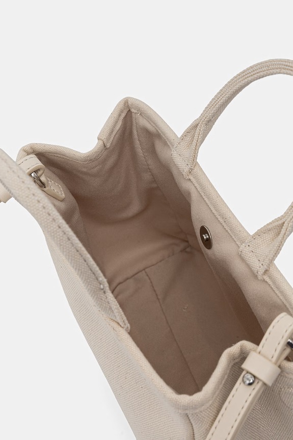 Karl Lagerfeld geantă crossbody pentru femei, din bumbac K/RSG CONV. B2W50003 bej