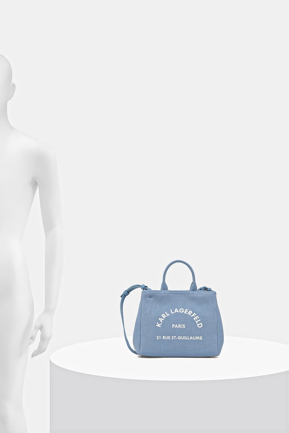 Karl Lagerfeld crossbody torba za žene pamučna K/RSG CONV. B2W50003