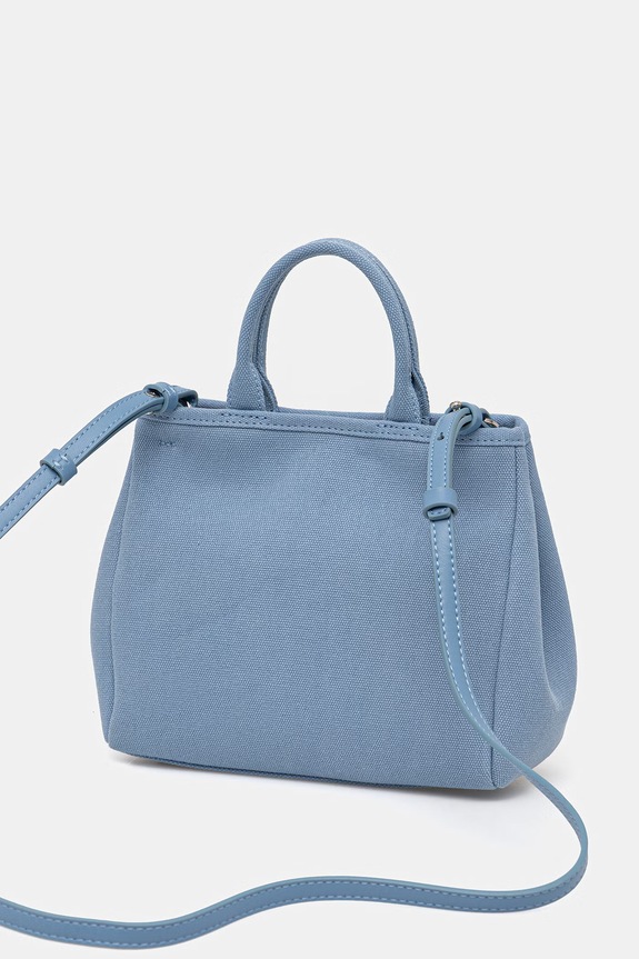 Dodaci Karl Lagerfeld crossbody torba za žene pamučna K/RSG CONV. B2W50003 plava