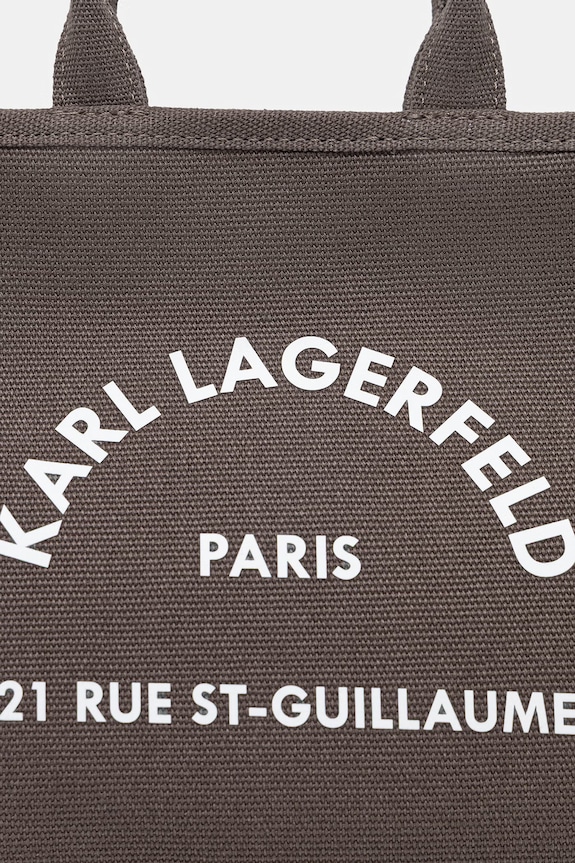 Karl Lagerfeld torebka crossbody damska bawełniana K/RSG CONV. brązowy B2W50003
