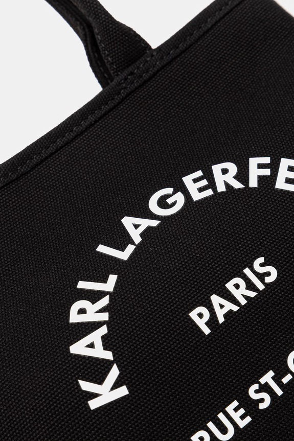 Karl Lagerfeld torebka crossbody damska bawełniana K/RSG CONV. B2W50003 czarny