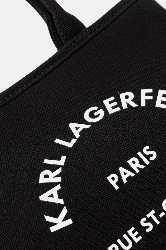 Karl Lagerfeld torebka crossbody damska bawełniana K/RSG CONV. B2W50003 czarny