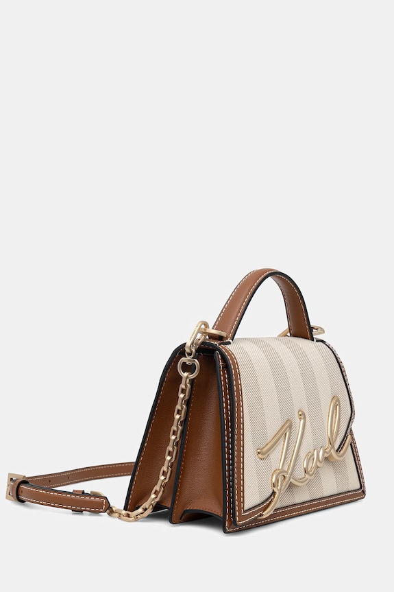 Karl Lagerfeld listonoszka damska K/SIGNATURE 2.0 B2W30227 beżowy SS26