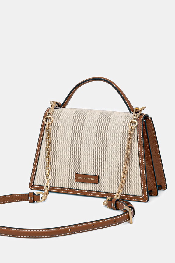 Akcesoria Karl Lagerfeld listonoszka damska K/SIGNATURE 2.0 B2W30227 beżowy
