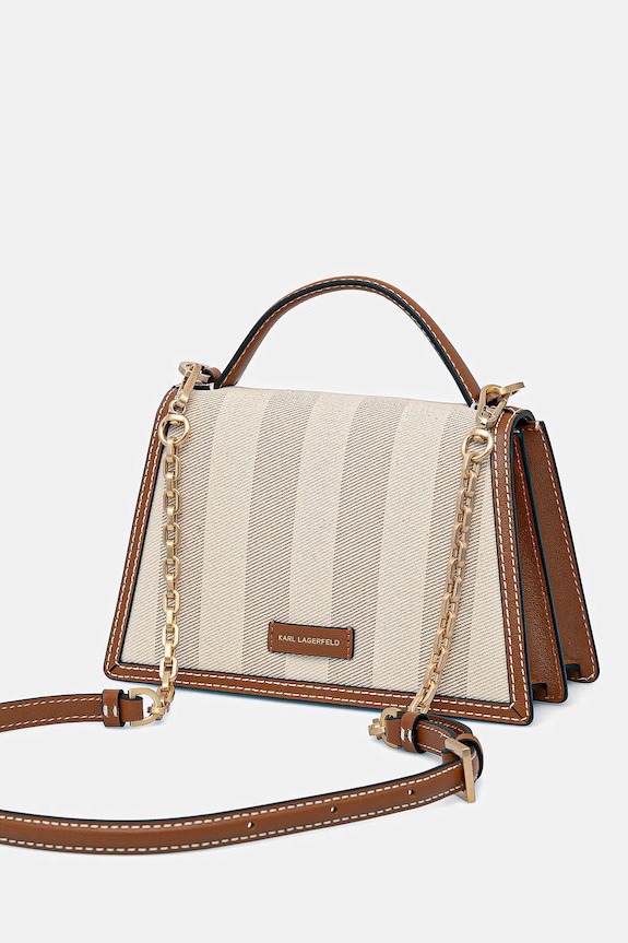 Akcesoria Karl Lagerfeld listonoszka damska K/SIGNATURE 2.0 B2W30227 beżowy
