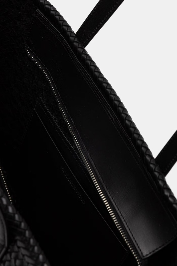 Karl Lagerfeld shopper γυναικεία δερμάτινη K/SIGNATURE B2W30205 μαύρο