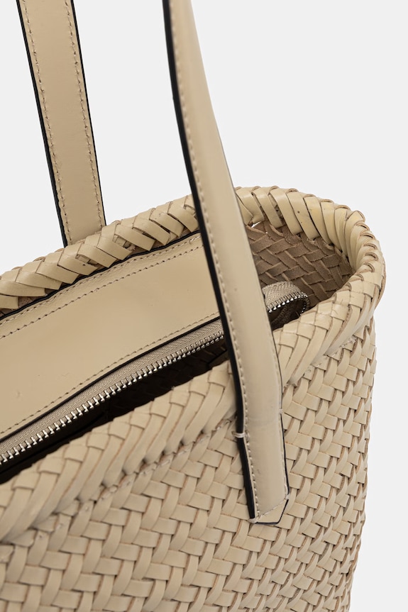 Karl Lagerfeld tote Γυναικεία από δέρμα K/SIGNATURE B2W30206 μπεζ