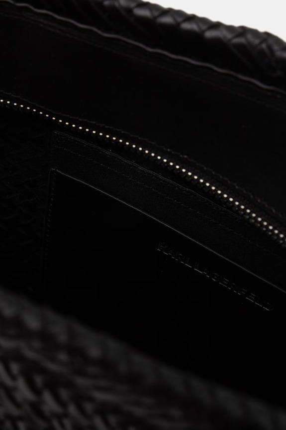 Karl Lagerfeld Tote γυναικεία δερμάτινη K/SIGNATURE B2W30206 μαύρο