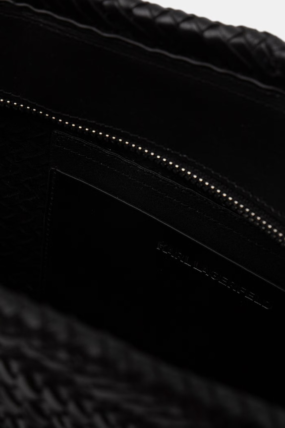 Karl Lagerfeld Tote γυναικεία δερμάτινη K/SIGNATURE B2W30206 μαύρο