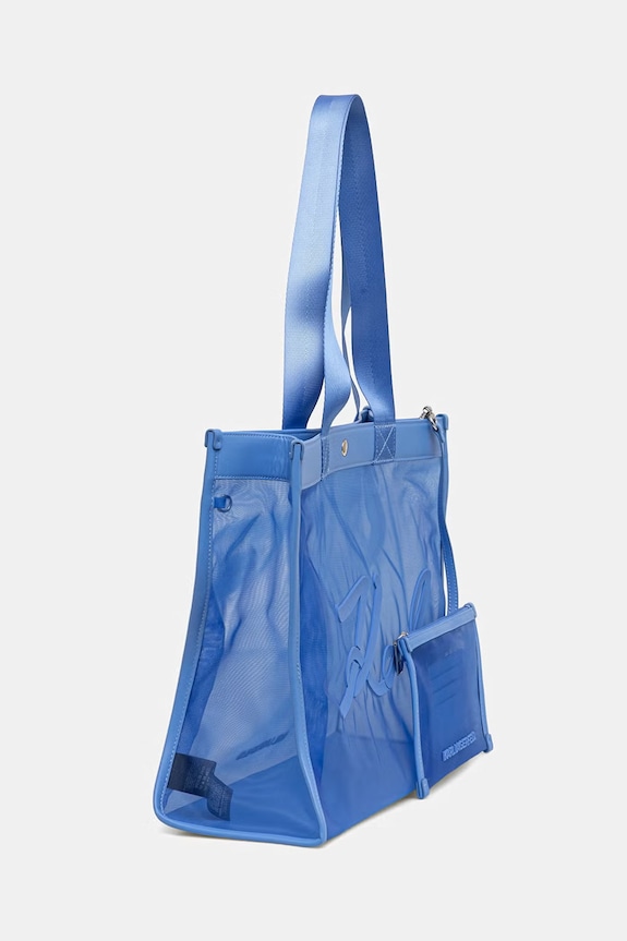 Karl Lagerfeld tote γυναικεία K/SIGNATURE B2W46070 μπλε SS26
