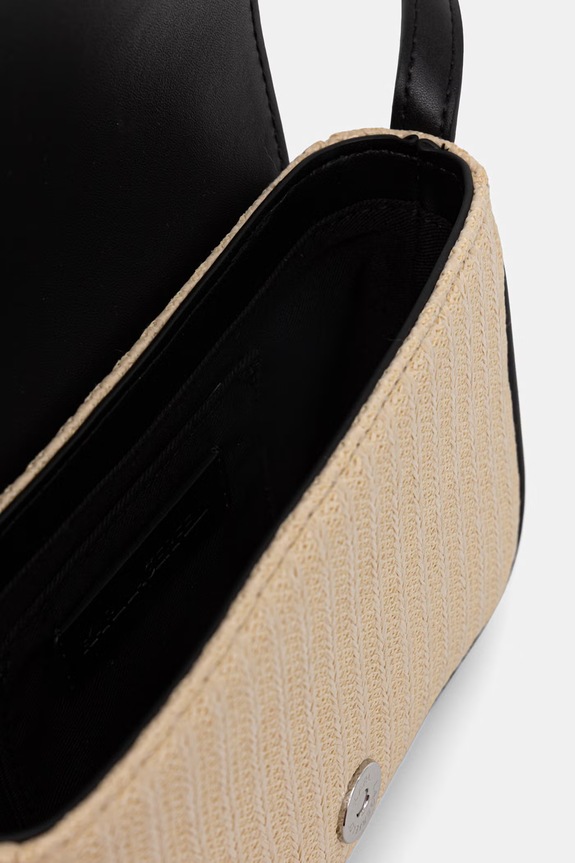 Karl Lagerfeld női fonott keresztpántos táska K/SIGNATURE B2W30089 bézs