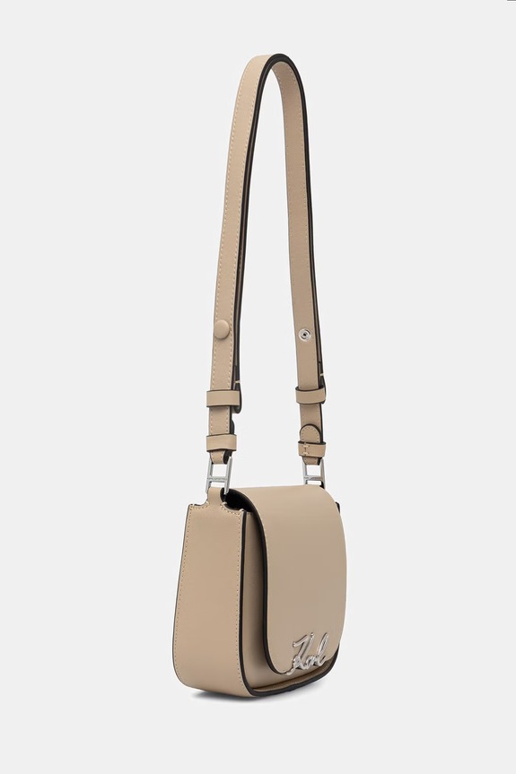 Karl Lagerfeld női műbőr oldaltáska K/SIGNATURE B2W30006 bézs SS26