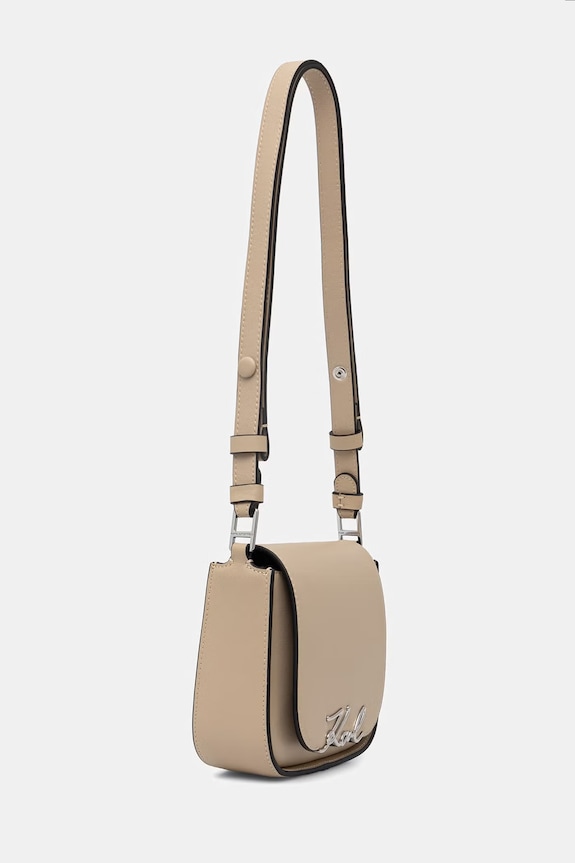 Karl Lagerfeld női műbőr oldaltáska K/SIGNATURE B2W30006 bézs SS26
