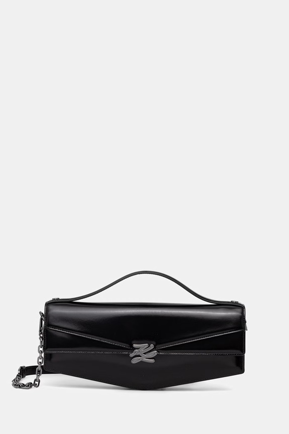 Karl Lagerfeld geantă crossbody pentru femei, din piele Karl Lagerfeld Studio negru B2W30251