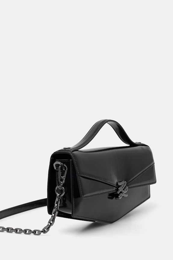 Karl Lagerfeld geantă crossbody pentru femei, din piele Karl Lagerfeld Studio B2W30251 negru SS26