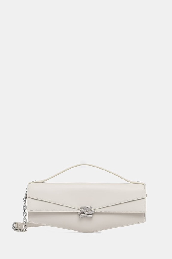 Karl Lagerfeld torebka damska skórzana Karl Lagerfeld Studio beżowy B2W30175
