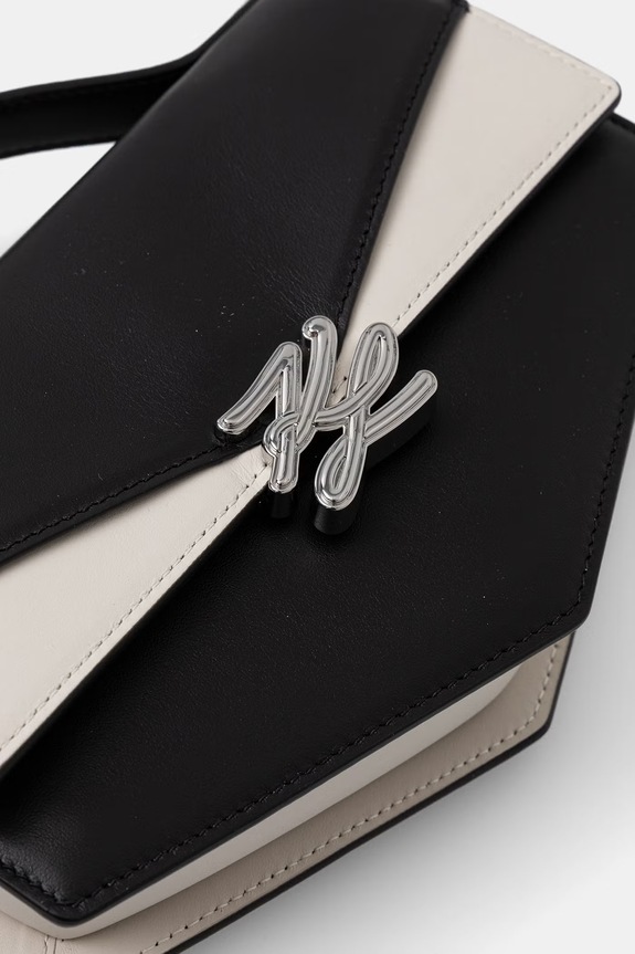 Karl Lagerfeld torebka crossbody damska skórzana Karl Lagerfeld Studio czarny B2W30256