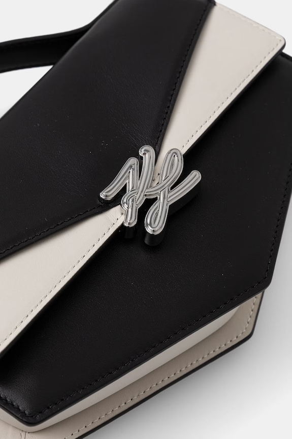 Karl Lagerfeld torebka crossbody damska skórzana Karl Lagerfeld Studio czarny B2W30256