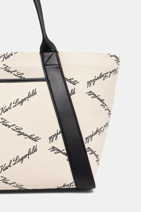 Αξεσουάρ Karl Lagerfeld τσάντα tote γυναικεία K/VILLE B2W30247 μαύρο