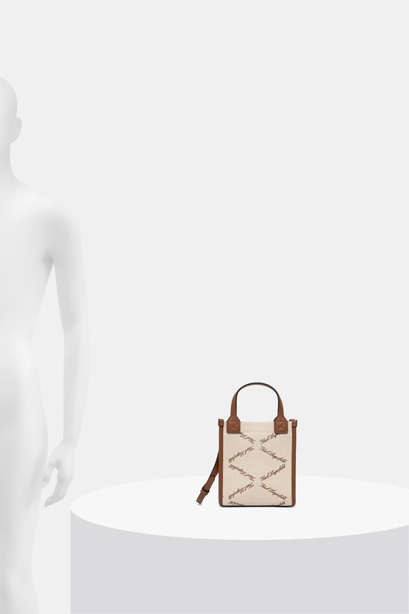 Karl Lagerfeld geantă crossbody pentru femei, din bumbac K/VILLE B2W30278