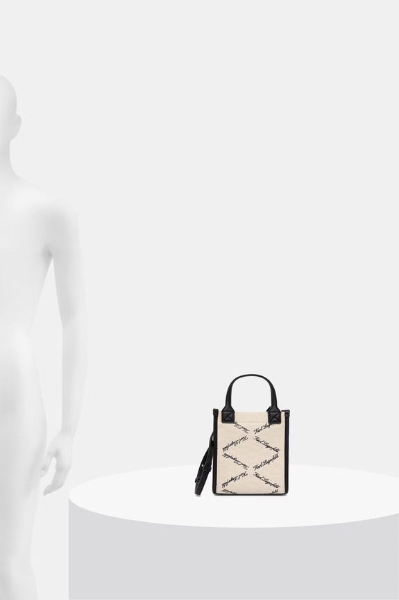 Karl Lagerfeld geantă crossbody pentru femei, din bumbac K/VILLE B2W30278
