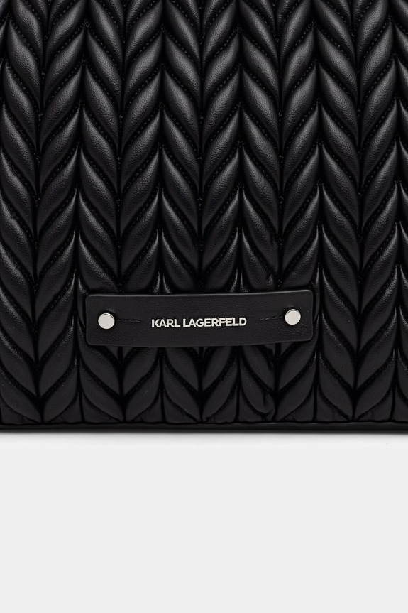 Karl Lagerfeld geantă cu imitație de piele K/WEAVE negru B2W30033