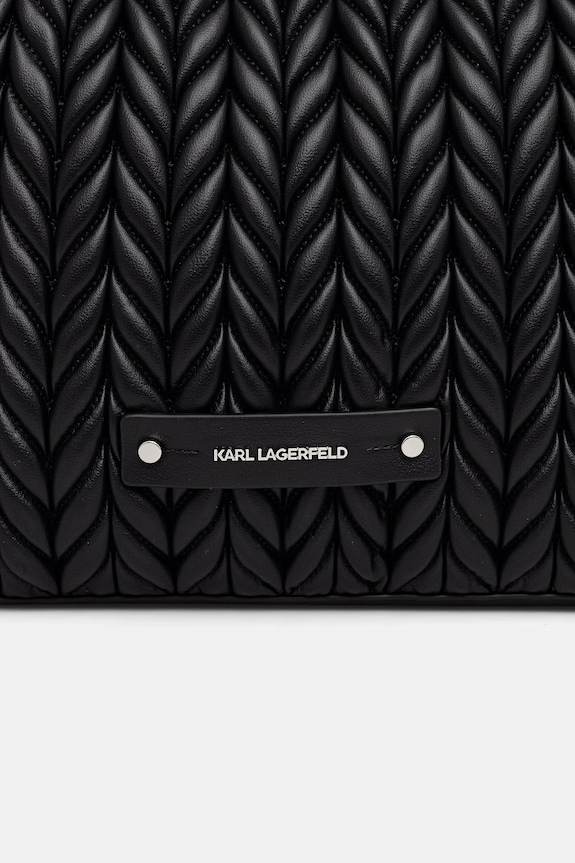Karl Lagerfeld geantă cu imitație de piele K/WEAVE negru B2W30033