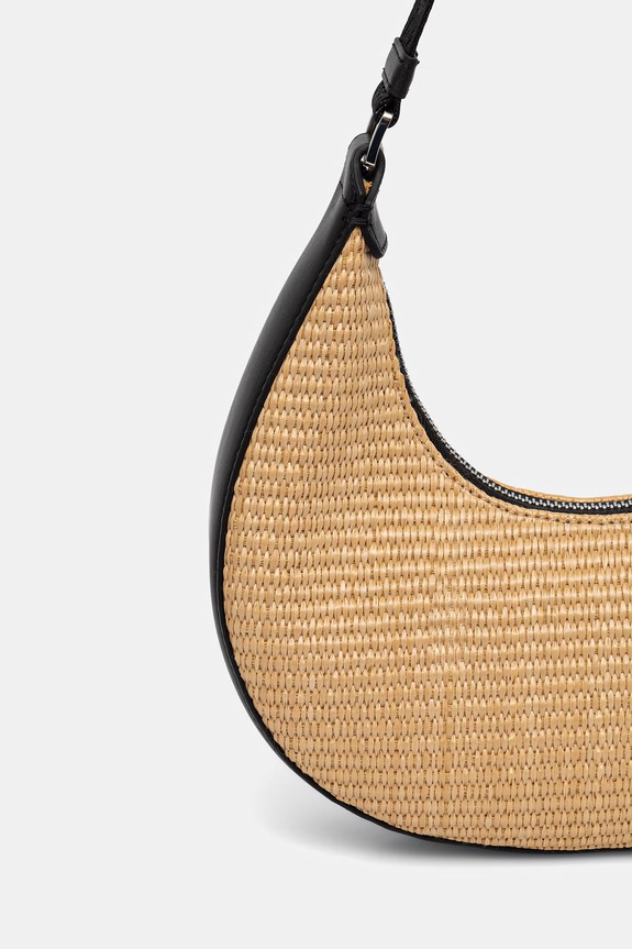 Akcesoria Karl Lagerfeld Jeans torebka rogal damska pleciona B2W30120 beżowy