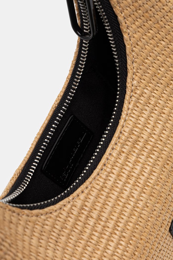 Karl Lagerfeld Jeans torebka rogal damska pleciona B2W30120 beżowy