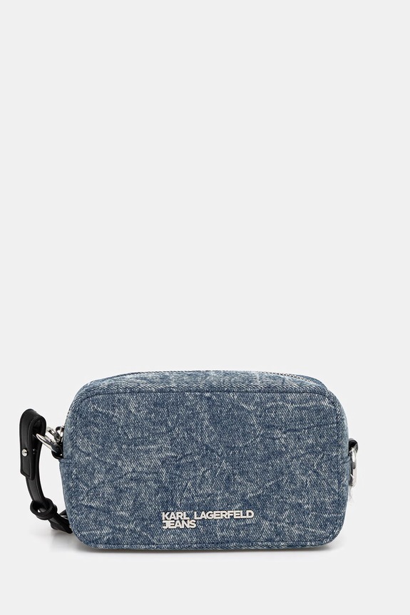 Karl Lagerfeld Jeans torebka jeansowa nie mieści A4 niebieski B2W30124