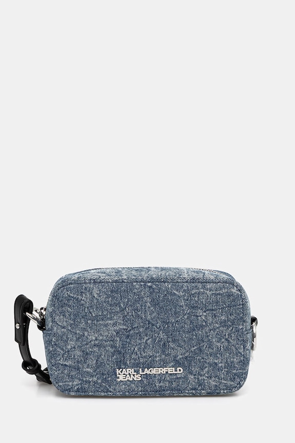 Karl Lagerfeld Jeans torebka jeansowa nie mieści A4 niebieski B2W30124