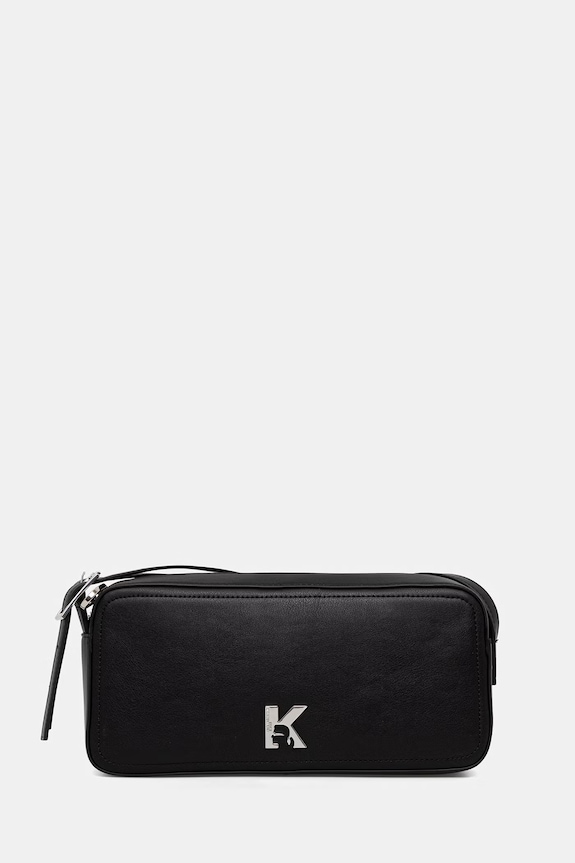 Τσάντα Karl Lagerfeld Jeans απλικέ μαύρο B2W30127