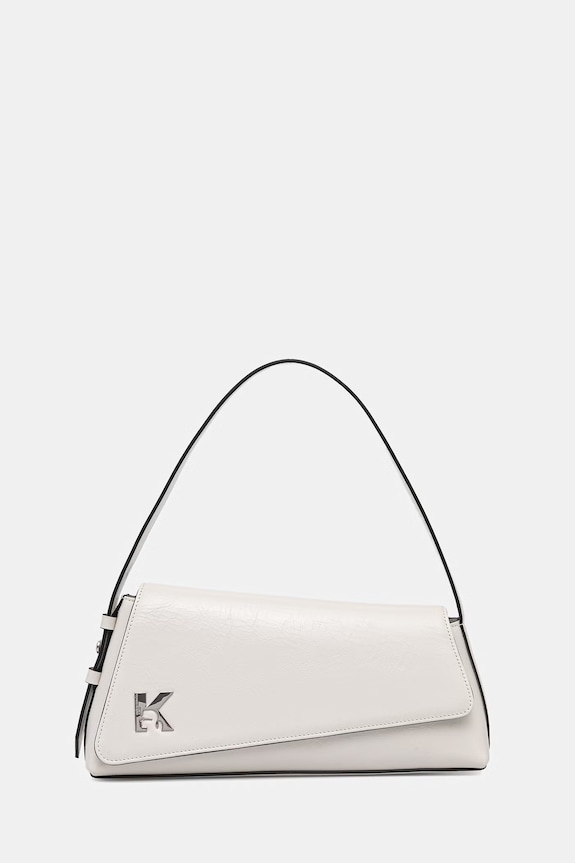 Kožna torba Karl Lagerfeld Jeans bez uzorka bijela B2W30130
