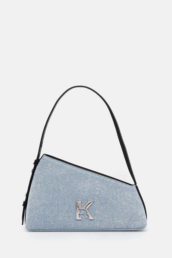 Džínsová taška Karl Lagerfeld Jeans vzorovaný modrá B2W30133