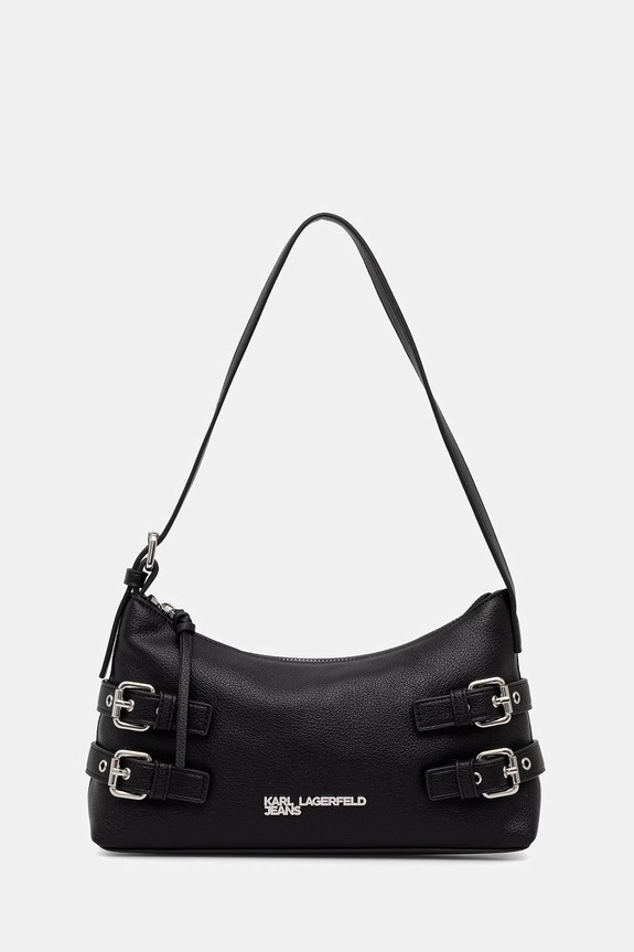 Torba Karl Lagerfeld Jeans bez uzorka crna B2W30265