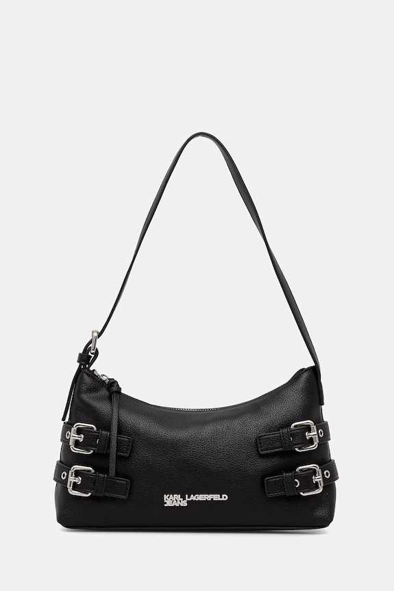 Torba Karl Lagerfeld Jeans bez uzorka crna B2W30265