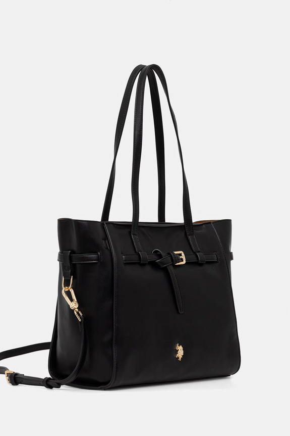 U.S. Polo Assn. χιαστί γυναικεία δερμάτινη GUILDFORD BEU2G9067WVP μαύρο SS26