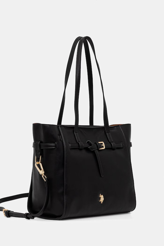 U.S. Polo Assn. χιαστί γυναικεία δερμάτινη GUILDFORD BEU2G9067WVP μαύρο SS26