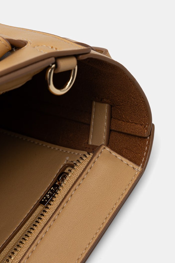 U.S. Polo Assn. listová kabelka dámska z imitácie kože GUILDFORD žltá BEU2G9070WVP