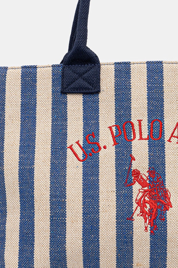 Памучна чанта U.S. Polo Assn. POOL PARTY син BEU2P9180WCO
