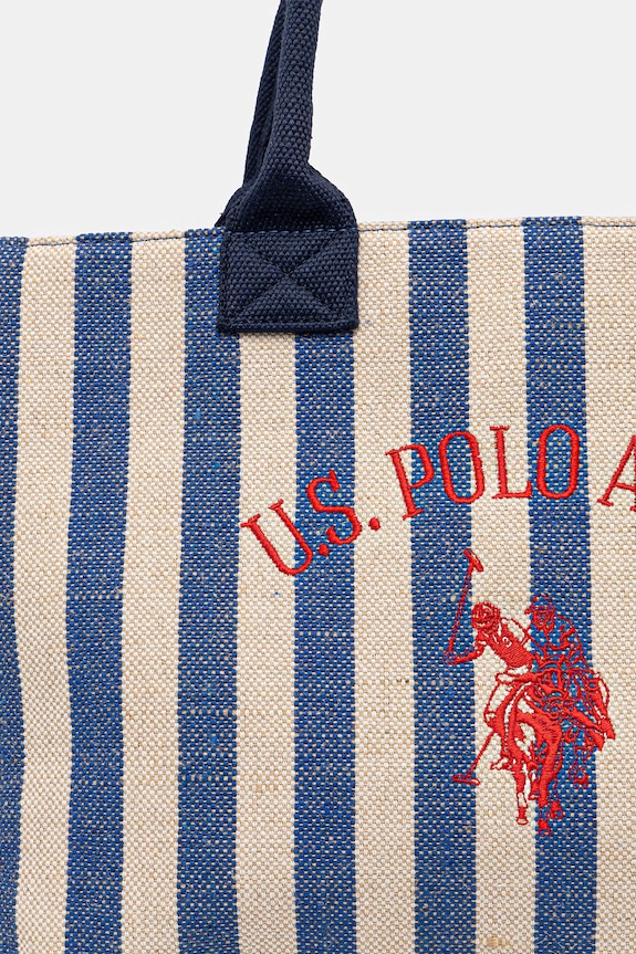 Памучна чанта U.S. Polo Assn. POOL PARTY син BEU2P9180WCO