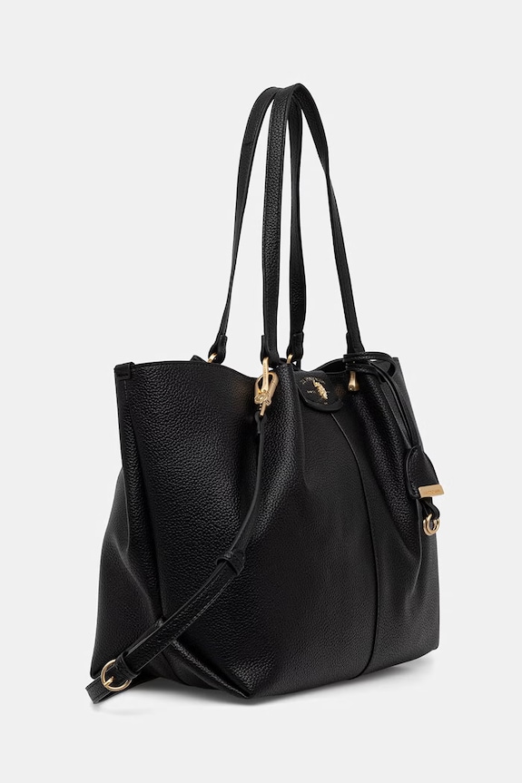 U.S. Polo Assn. nákupní taška dámská z imitace kůže ROYAL STEWART BEU3R9063WVP černá SS26