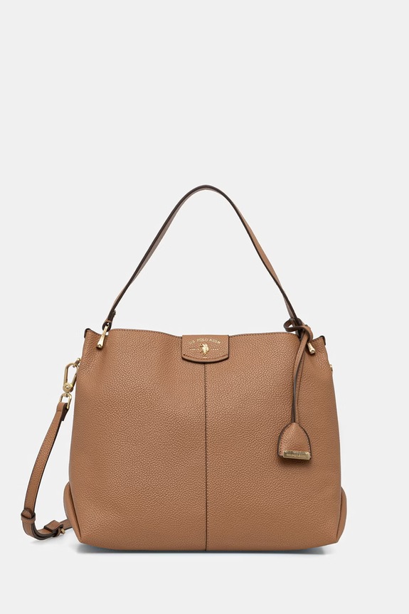 U.S. Polo Assn. crossbody kabelka dámska z imitácie kože ROYAL STEWART hnedá BEU3R9065WVP