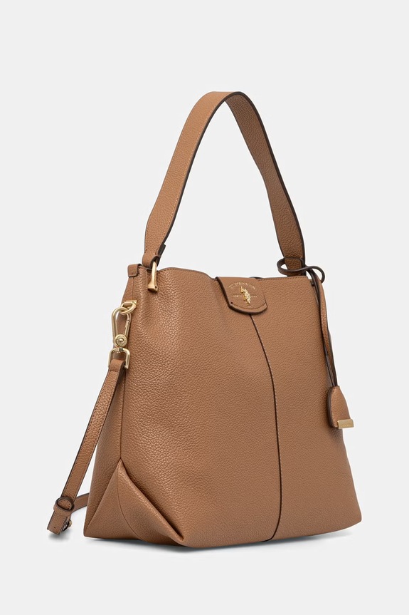 U.S. Polo Assn. crossbody kabelka dámska z imitácie kože ROYAL STEWART BEU3R9065WVP hnedá SS26