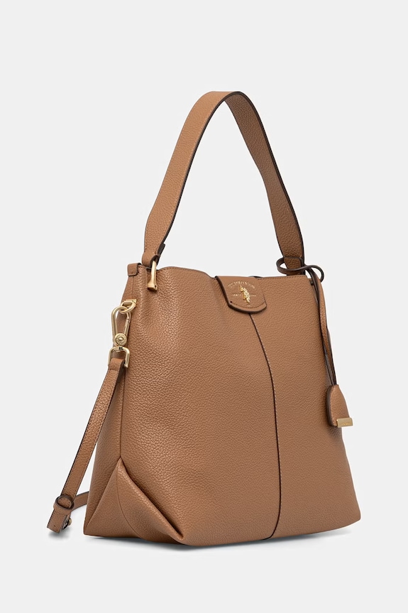 U.S. Polo Assn. crossbody kabelka dámska z imitácie kože ROYAL STEWART BEU3R9065WVP hnedá SS26